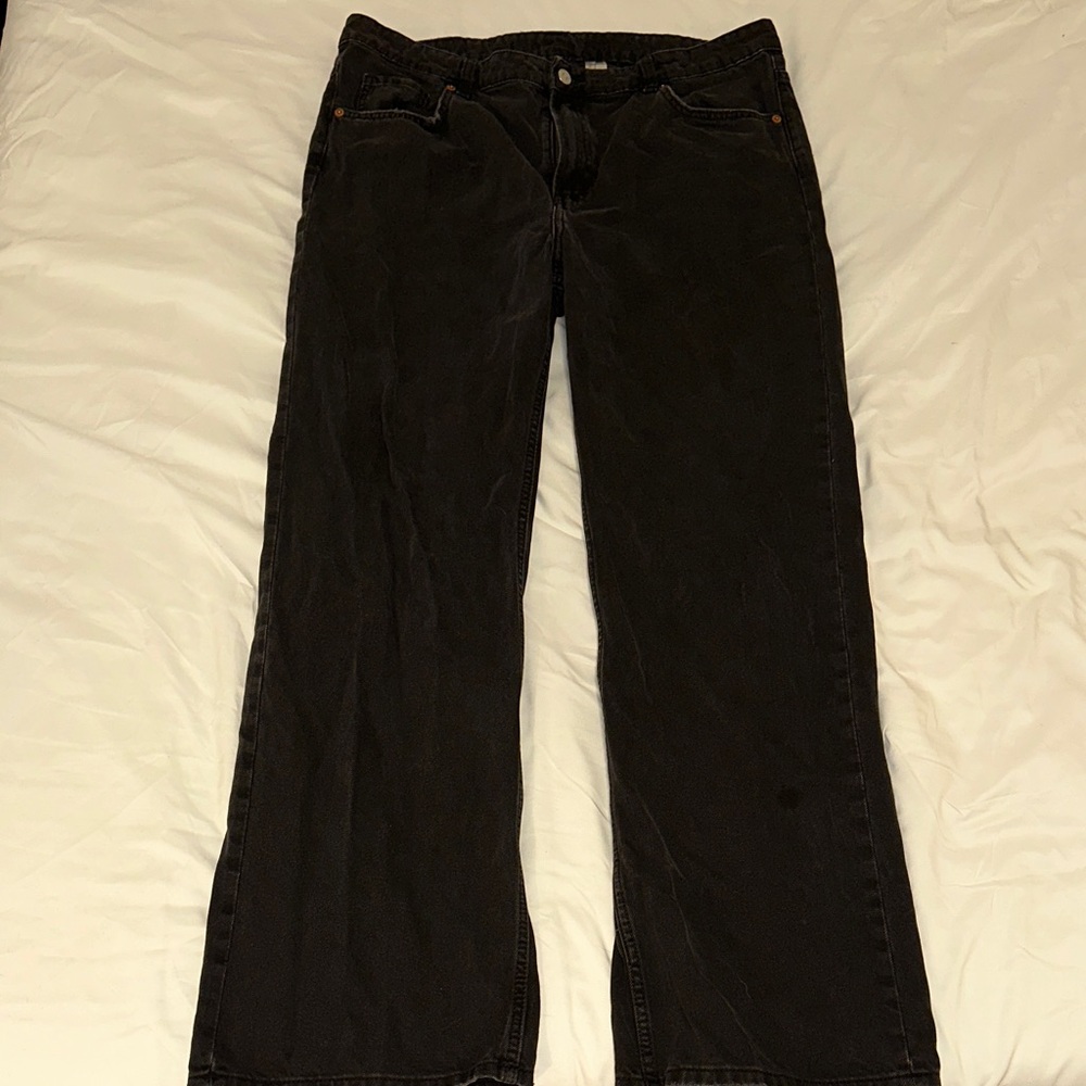 H&M Women's Straight Leg Black Jeans